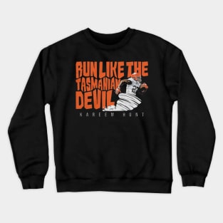 Kareem Hunt Run Like The Tasmanian Devil Crewneck Sweatshirt